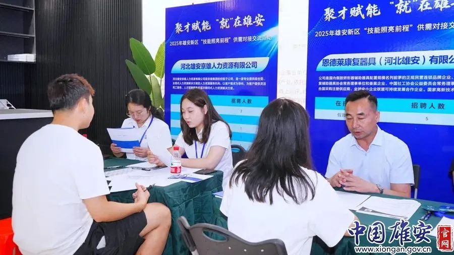 雄安新区举办“技能照亮前程”供需对接交流活动